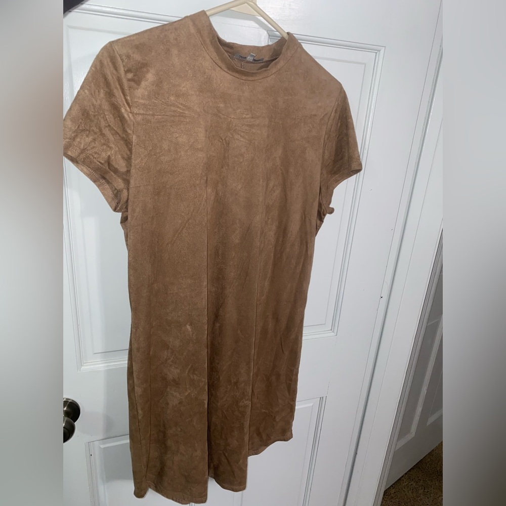 Women’s Charlotte Russe Faux Suede Dress (size large)